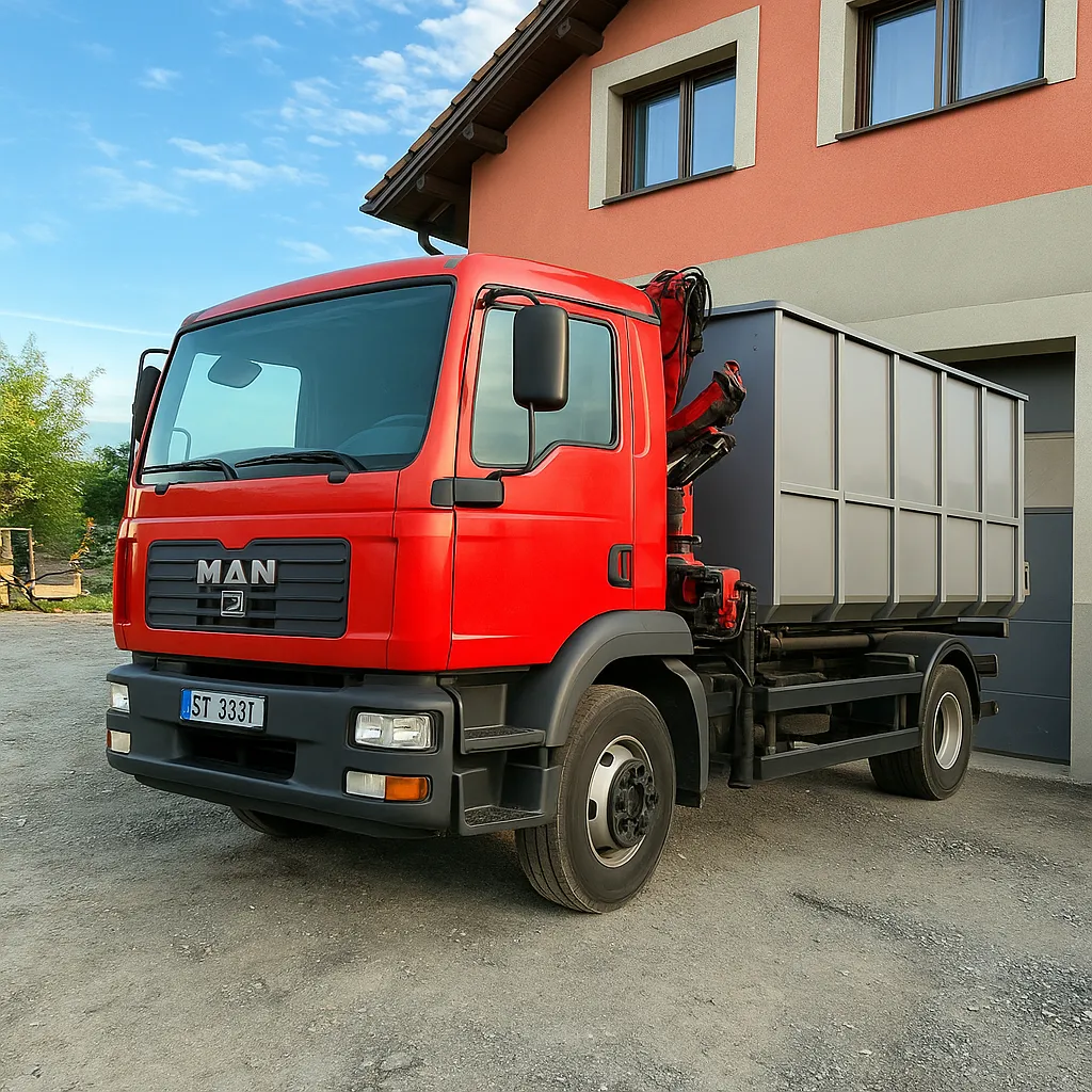 MAN L2000 – stavební technika Stavby Baller s.r.o.